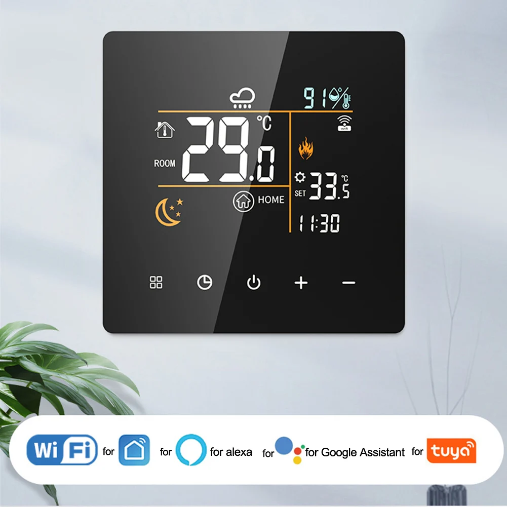 WiFi Remote Control Thermostat Temperature Monitor WiFi Thermostat Programmable Heating Schedule Remote Control