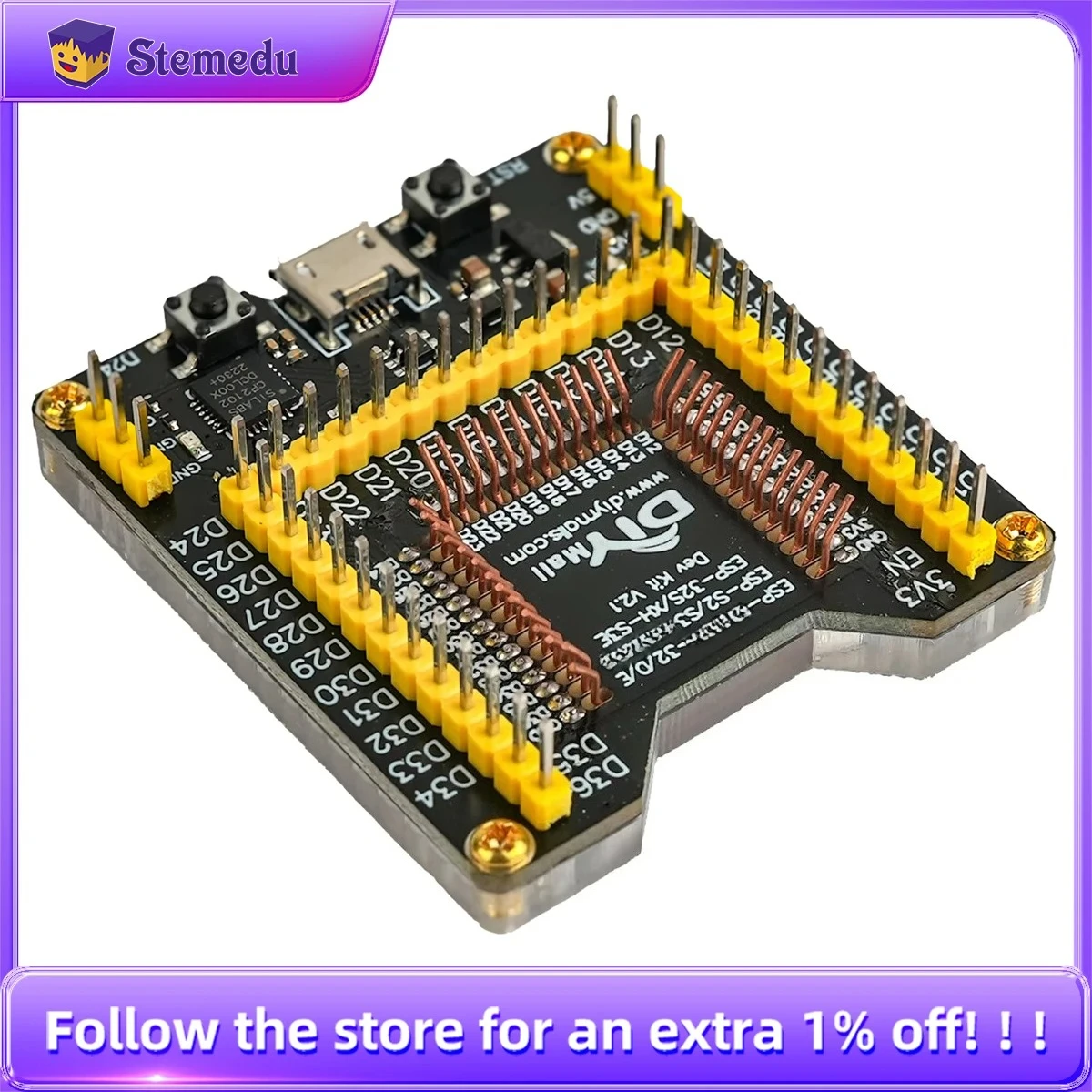 

Тестовая плата модуля программирования ESP32, плата разработки системы приспособления для записи (без модуля)