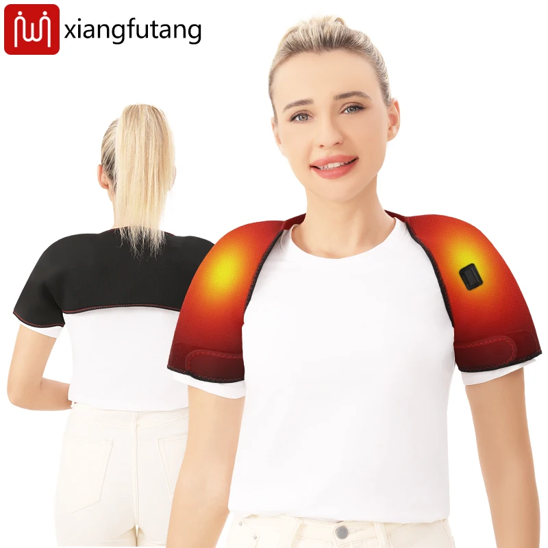 

Electric Heating Massager Pads for Shoulder Neck Back - Winter Body Warmer Soft Vest Hot Compress Relieves Fatigue