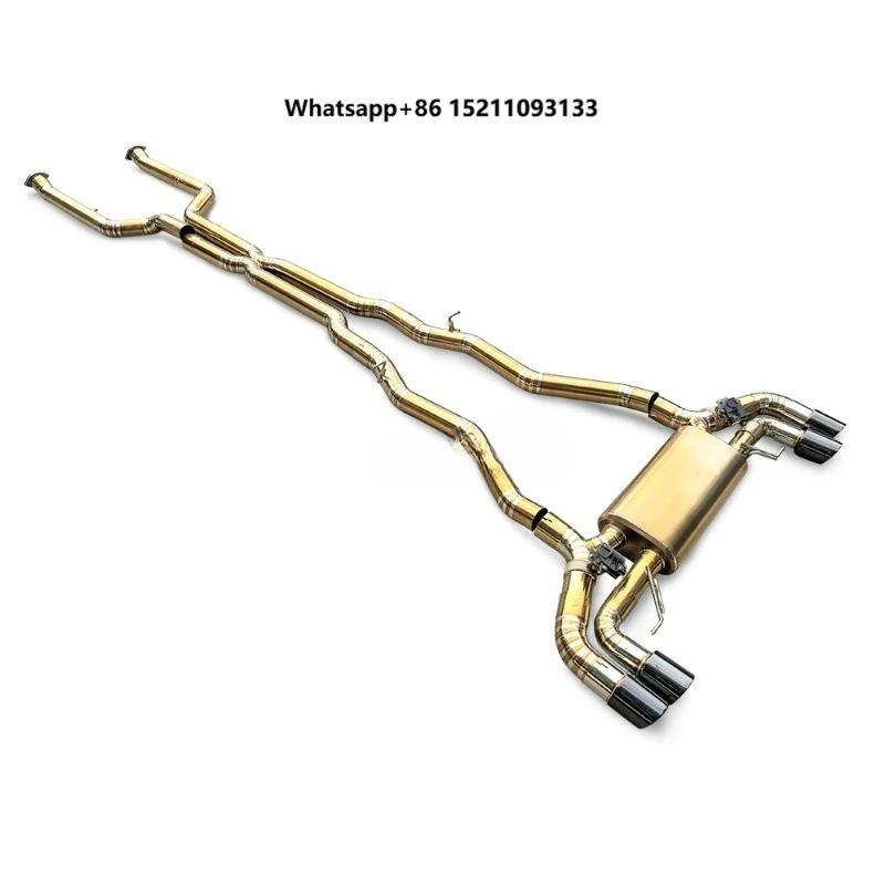 For M5 G90 4.4T 2025+silencing Valve Car Racing Pipeline Exhaust System, with Controller and Four Tips
