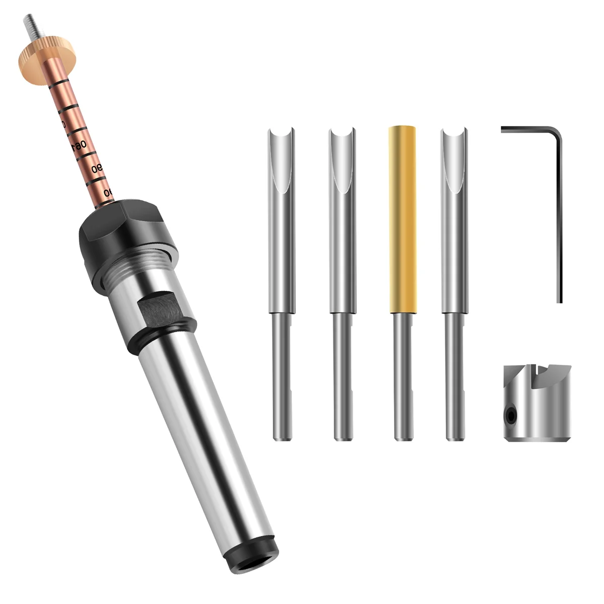 Pen Making Kit Pen Shaft and Pen Holder Trimming Set Wood Turning Mandrel for Making Pen Woodworking Lathe Accessories