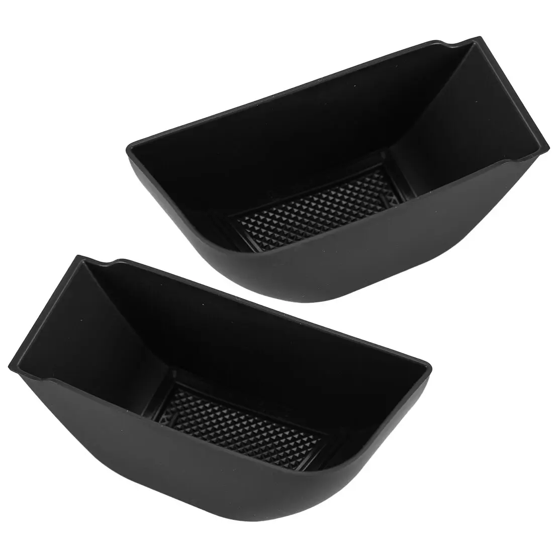 1 Pair Car Door Grip Storage Box Pocket With Non-Slip Mat Fit For Land Rover Defender 90 110 130 2020-2024 Black