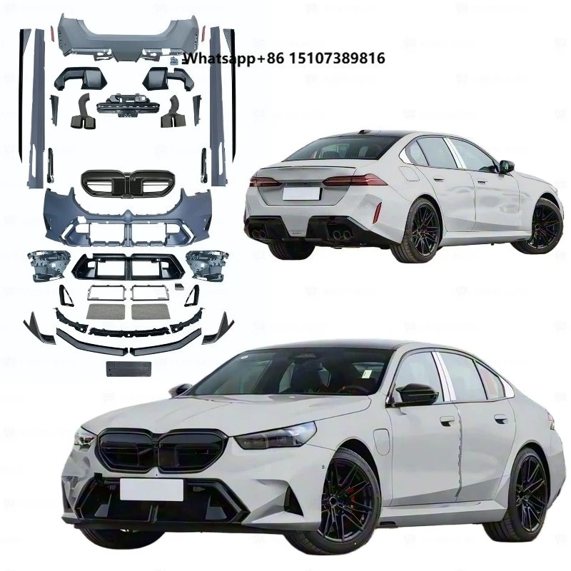Old to New Bodykit for 5 Series G60 G68 2024-2025 Upgrade to G90 M5 Body Kits M Sport Bumper Exhaust Pipe Side Skirts