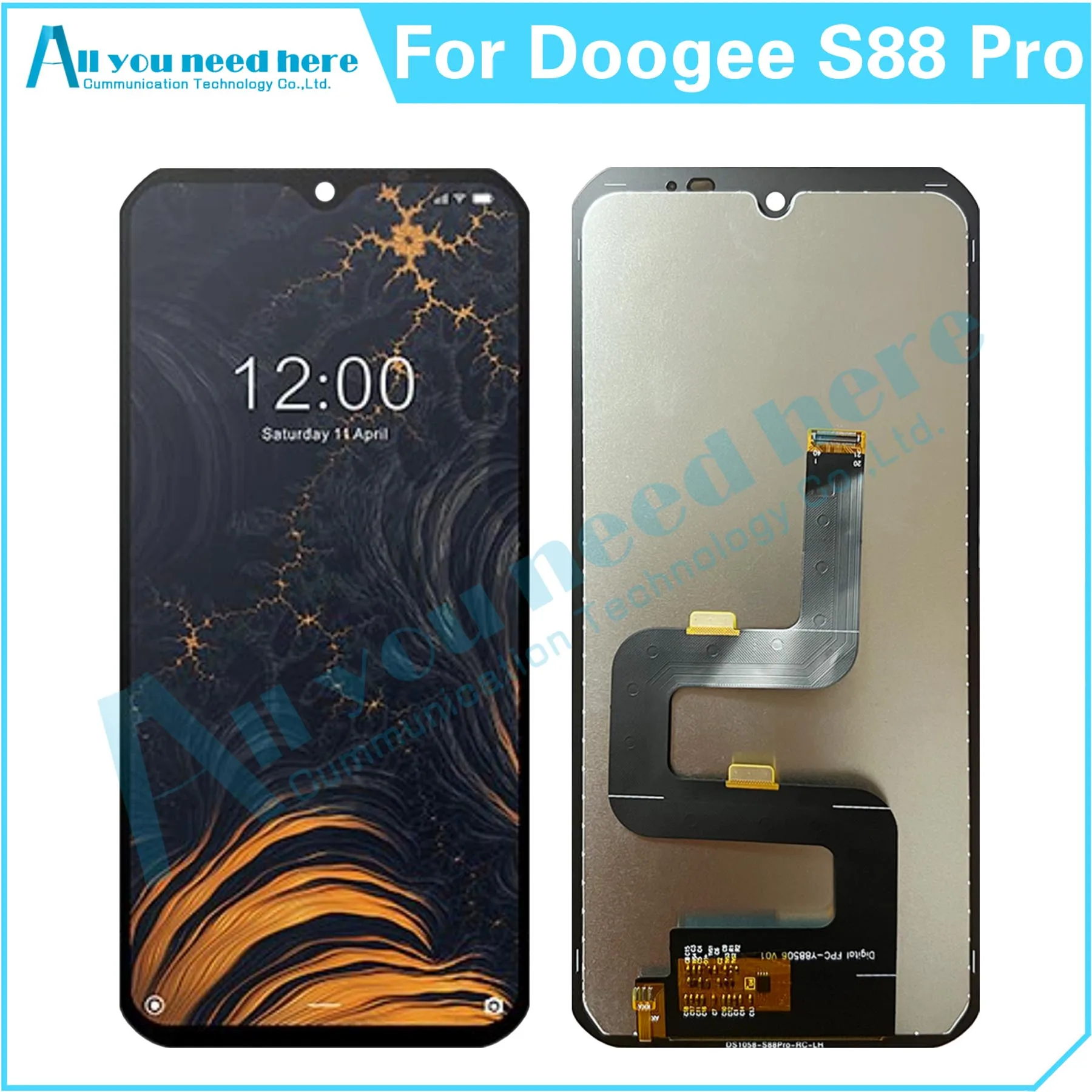 

100% Test For Doogee S88 Pro LCD Display Touch Screen Digitizer Assembly For S88Pro Repair Parts Replacement