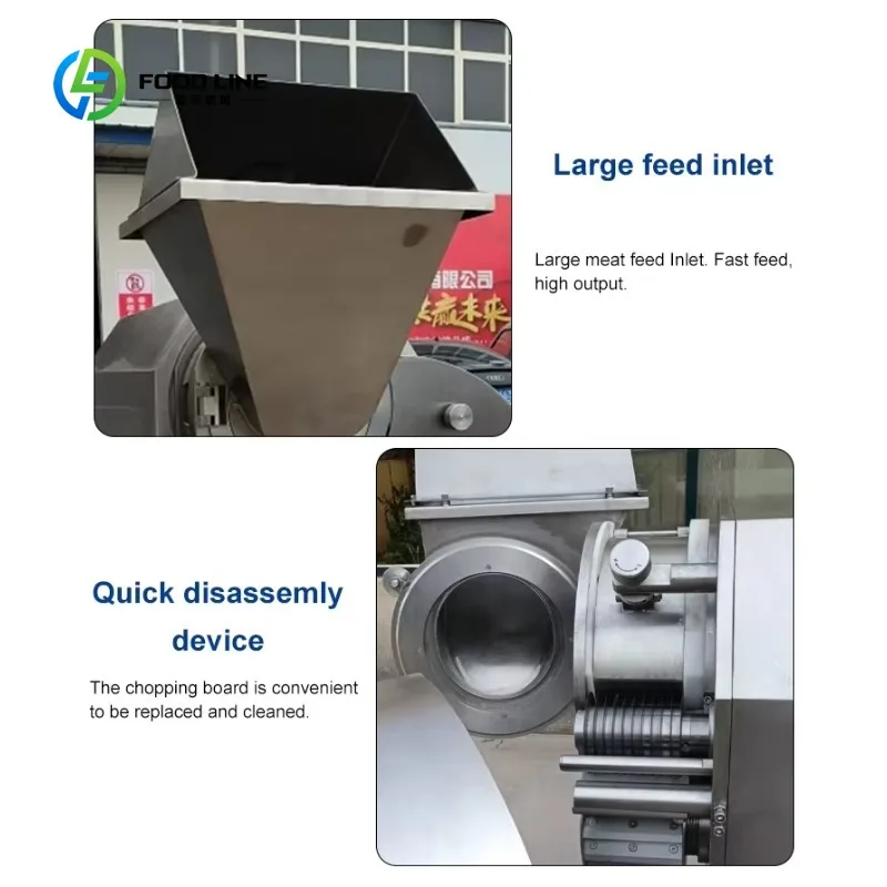 Customized New Three-Dimensional Frozen Meat Cube Cutting Machine Industrial Beef Pig Sheep Dicer Cuber 800-1500kg/h 5-15mm