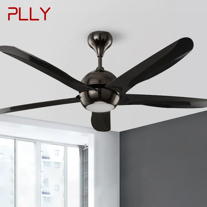 

PLLY Nordic LED Fan Light Modern Minimalism Restaurant Living Room Study Ceiling Fan Light Remote Electric Fan Light