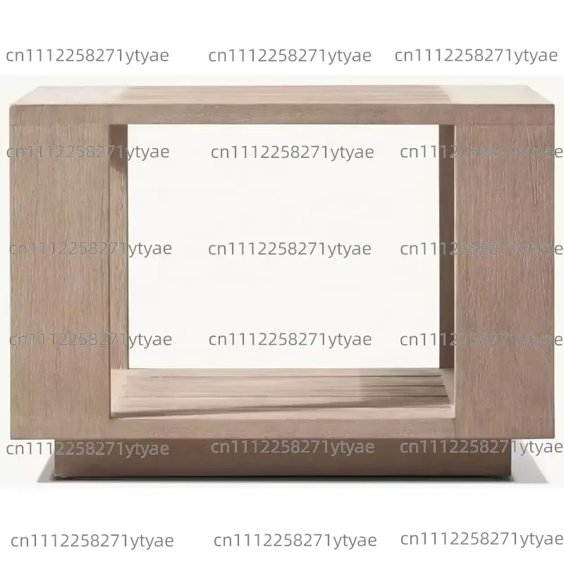 outdoor teak coffee side table, durable waterproof and UV resistant, suitable for gardens, beaches, living rooms,