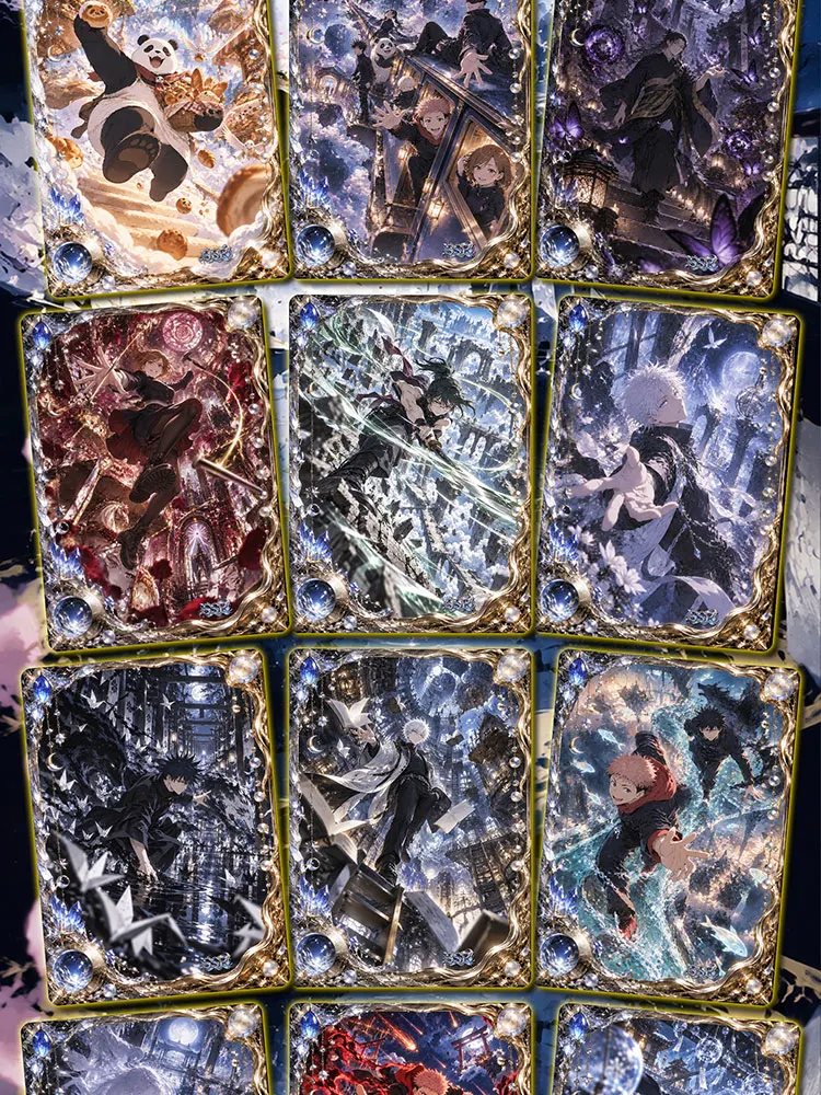 Jujutsu Kaisen Infinite Jutsu Metal Diamond Collection Cards Yuji Nobara Anime Japanese Anime Trendy Birthday Party Gifts