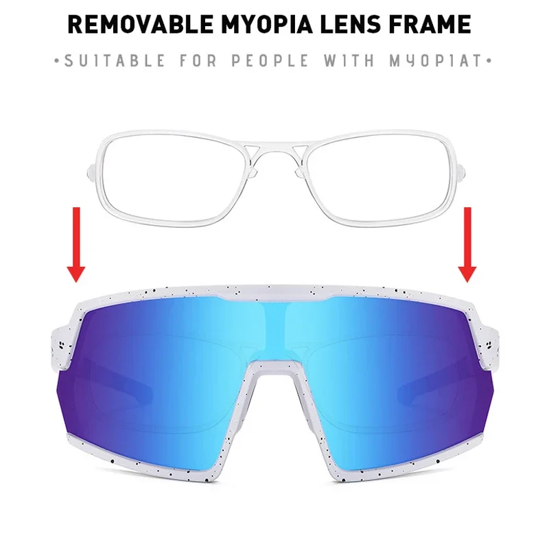 KIZN الرجال الرياضة قصر النظر النظارات الشمسية نظارات نسائية الدراجات الاستقطاب حماية وصفة طبية البصريات نظارات خارجية-050 إلى -6.0