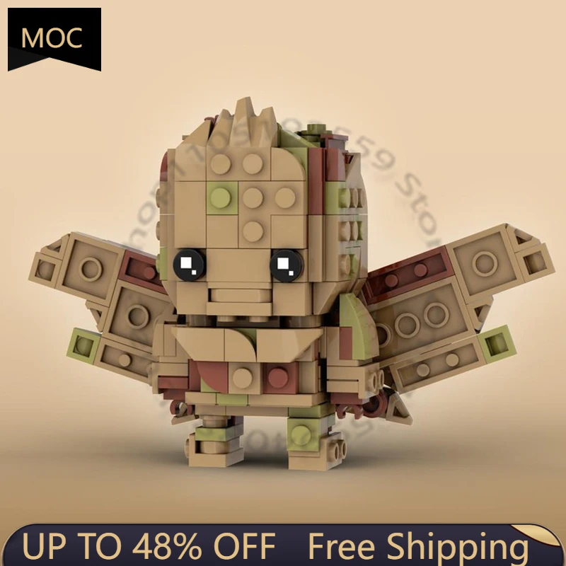 

296 PCS Minifigure Scale Tree Man MOC Customize Modular Building Block Design Educational Creative Design DIY Festival Toy Gift