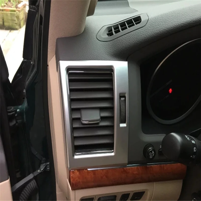 

WELKINRY Автомобильная крышка для Toyota Land Cruiser V8 J200 2016 2017 2018 ABS, хромированная консоль, воздуховод, вентиляционная отделка
