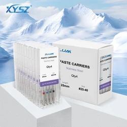 10Packs 21/25mm 25#-40# Dental Rotary Paste Carriers Spiral Filler Lentulo Assorted Engine Filling Paste Dentistry Instruments
