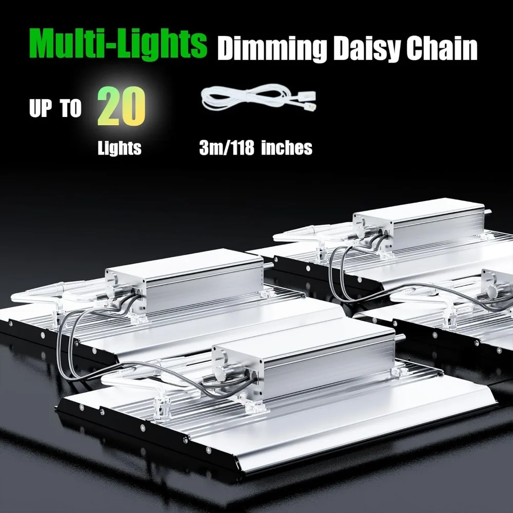 Pełnospektralny, ściemnialny panel LED 120W do uprawy nasion, warzyw, kwitnienia i wzrostu roślin.