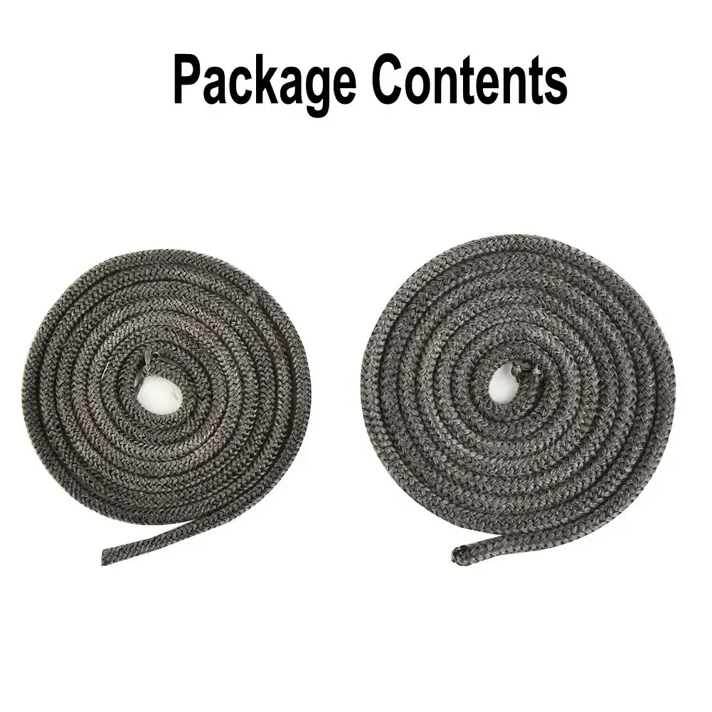 Home Fiberglass Rope Seal Elastic Long Service Life Soft 1pcs Dark Grey Door Seal Fiberglass Stove & Fire Rope