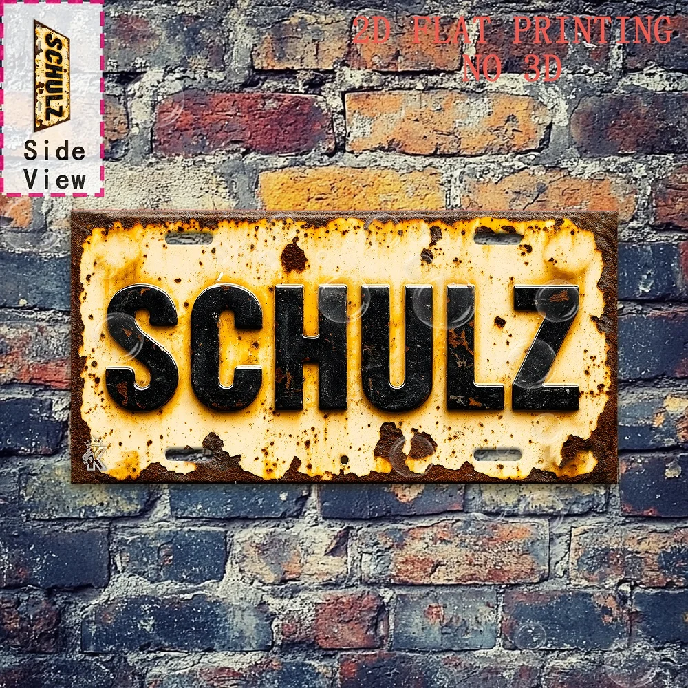 2D Flat Printing,, Outdoor Plaques and Wall Art, 1pc,  Surname 