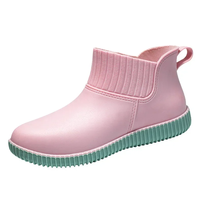 2023 New Thick Bottom Adult Women Rain Boots Outer Wear Water Shoe Waterproof Rain Rubber Shoes Galoshes Female Rainboot Female