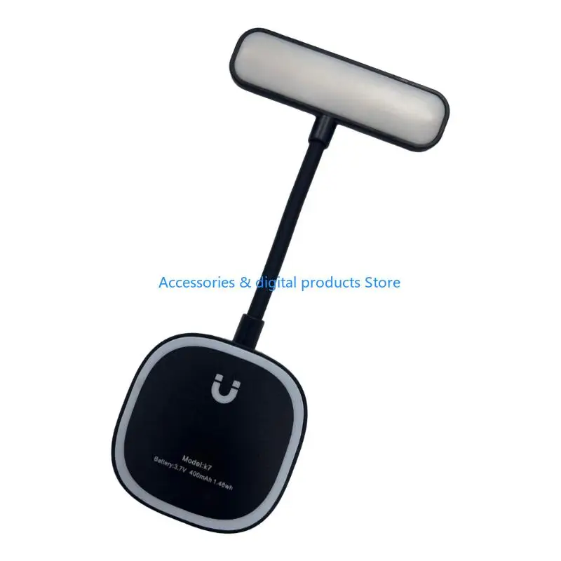 77JD Adjustable LED Phone Light With 400mAh Capacity And Smooth Movement For Videos And Night Reading
