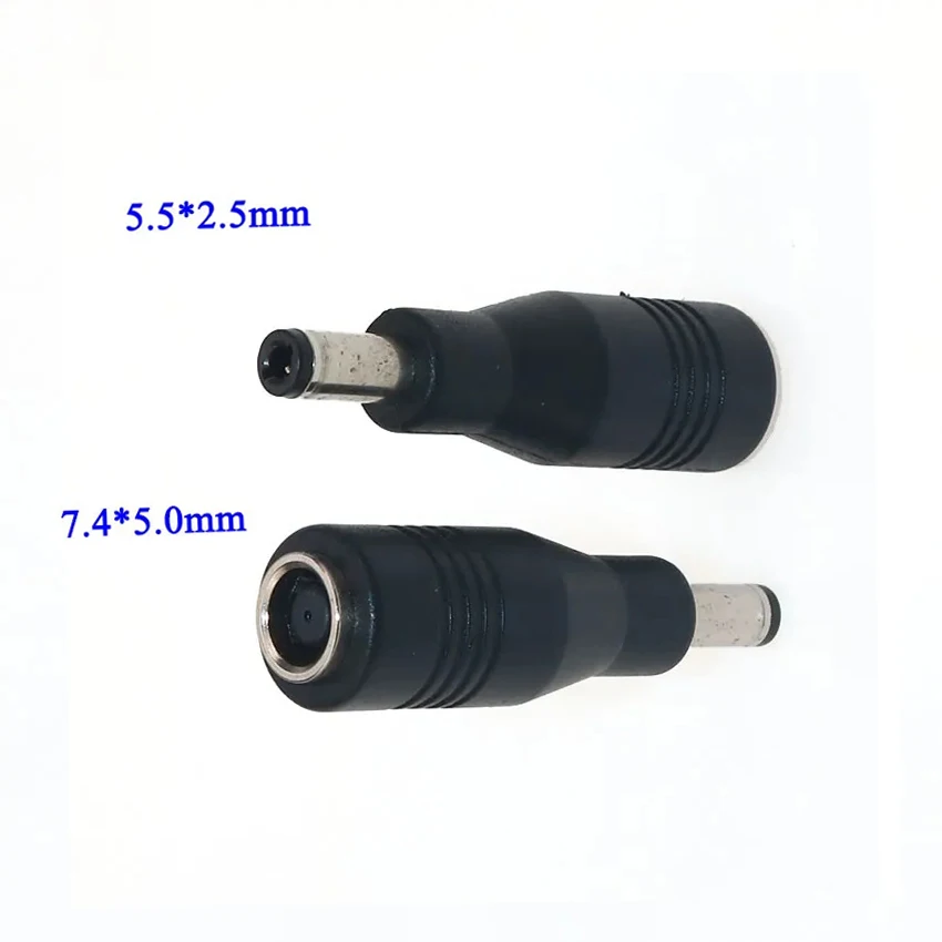 1PCS DC Jack 7.4x5.0mm Female to 5.5x2.5mm 7.4*5.0mm to 5.5*2.5mm