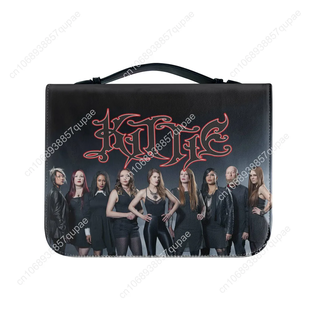 Kittie Heavy Metal Band Bible Bags Christian Gifts Personalized Cover Bible Pack Waterproof Leather Bag Pockets Package Case