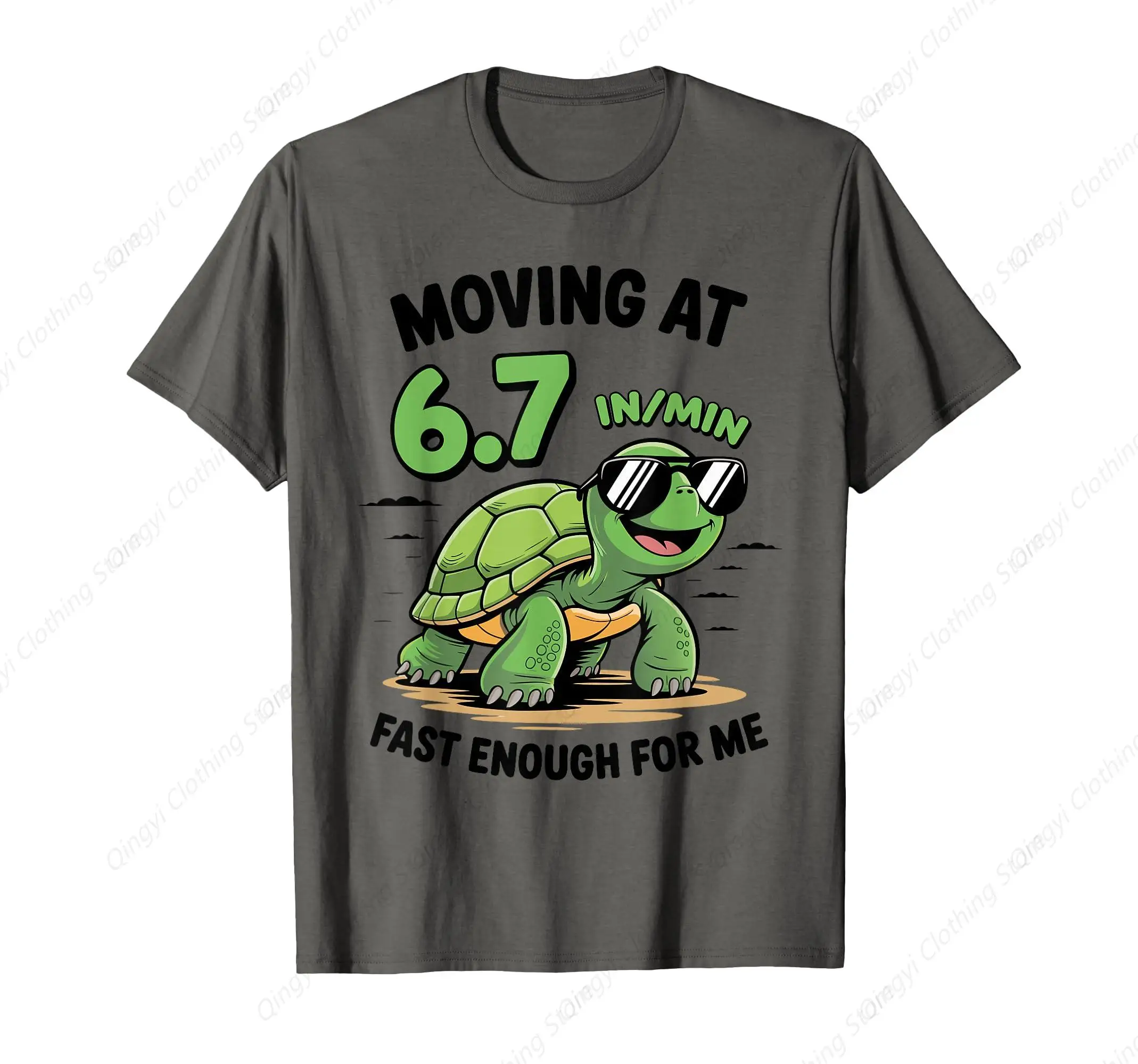 

67 Funny Turtle Moving at 67 Fast Enough Six Seven T-Shirt