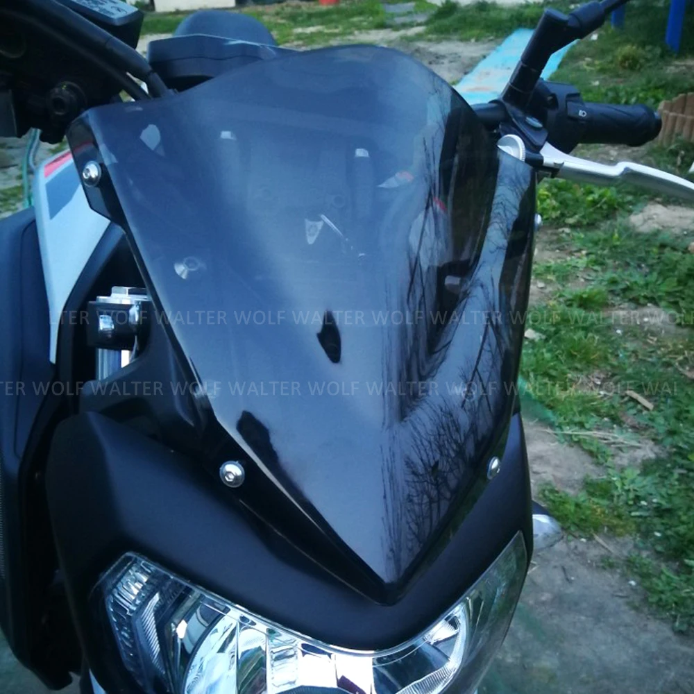 Motorcycle Windshield Windscreen For YAMAHA MT07 FZ07 MT-07 FZ-07 MT FZ 07 2014-2020 Moto Accessories Front Wind Deflectors