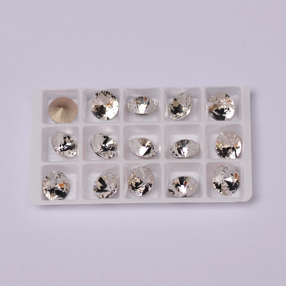 CTPA3bI Brilliant Cut Crystal Fancy Rhinestones Glass Stone Sew On Rhinestone Diamond For Sewing With Gold Silver Claw DIY Craft