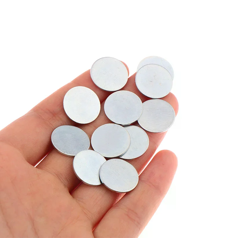 NEW 50/100Pcs Ultra-thin Round Galvanized Sheet Iron Sheet For DIY Handmade Make Accessories