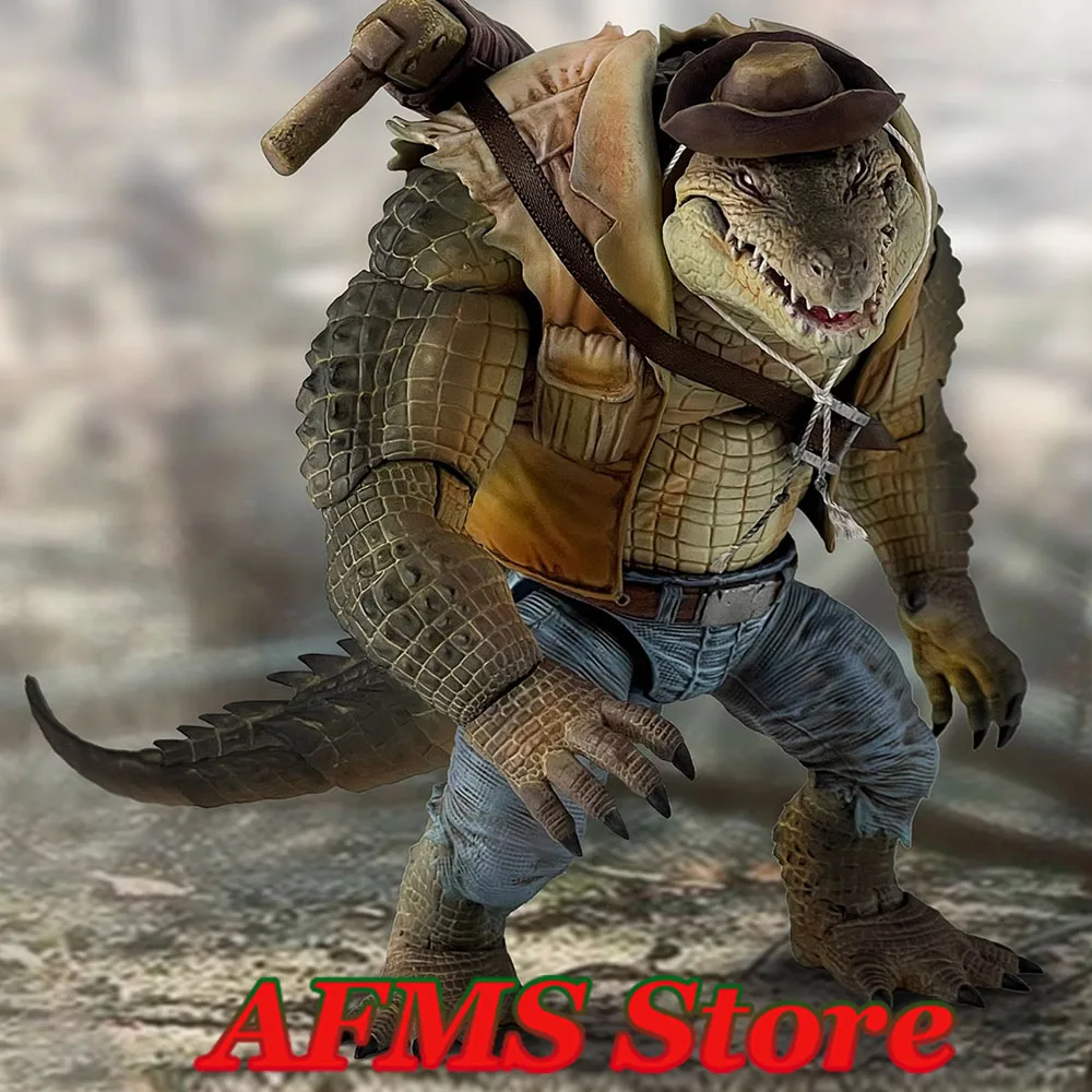 MU-FP001 1/12 Scale Collectible Figure Wilderness Hunter Crocker จระเข้จําลองสัตว์ 19 ซม.Action Figure ทหาร