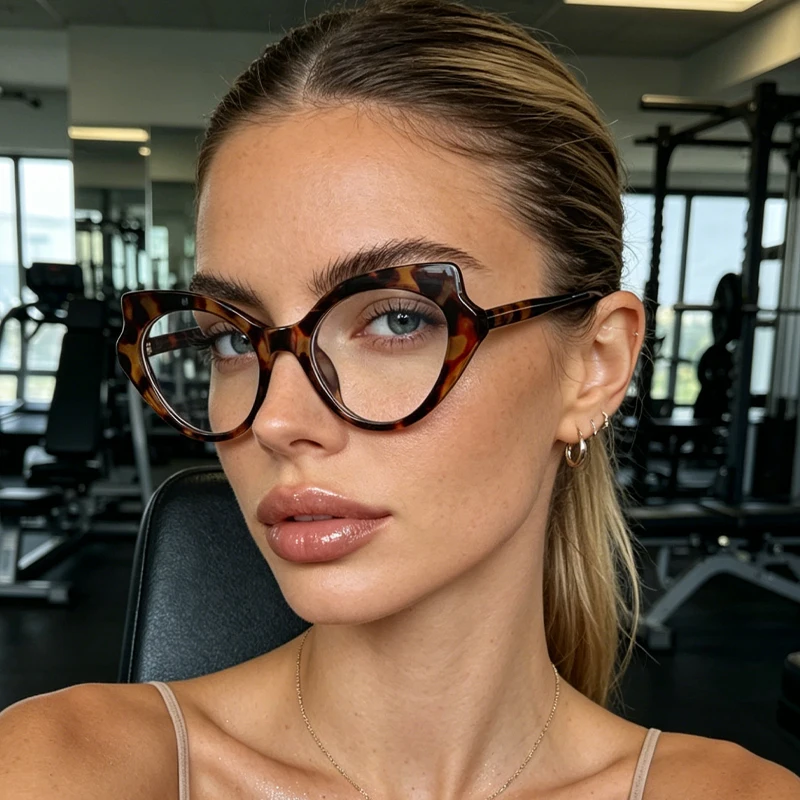 1pc Cat's Eye Fashion Glasses, with American Retro Filters, Non-Collision Design, Easy to Enhance the Texture of the Outfit