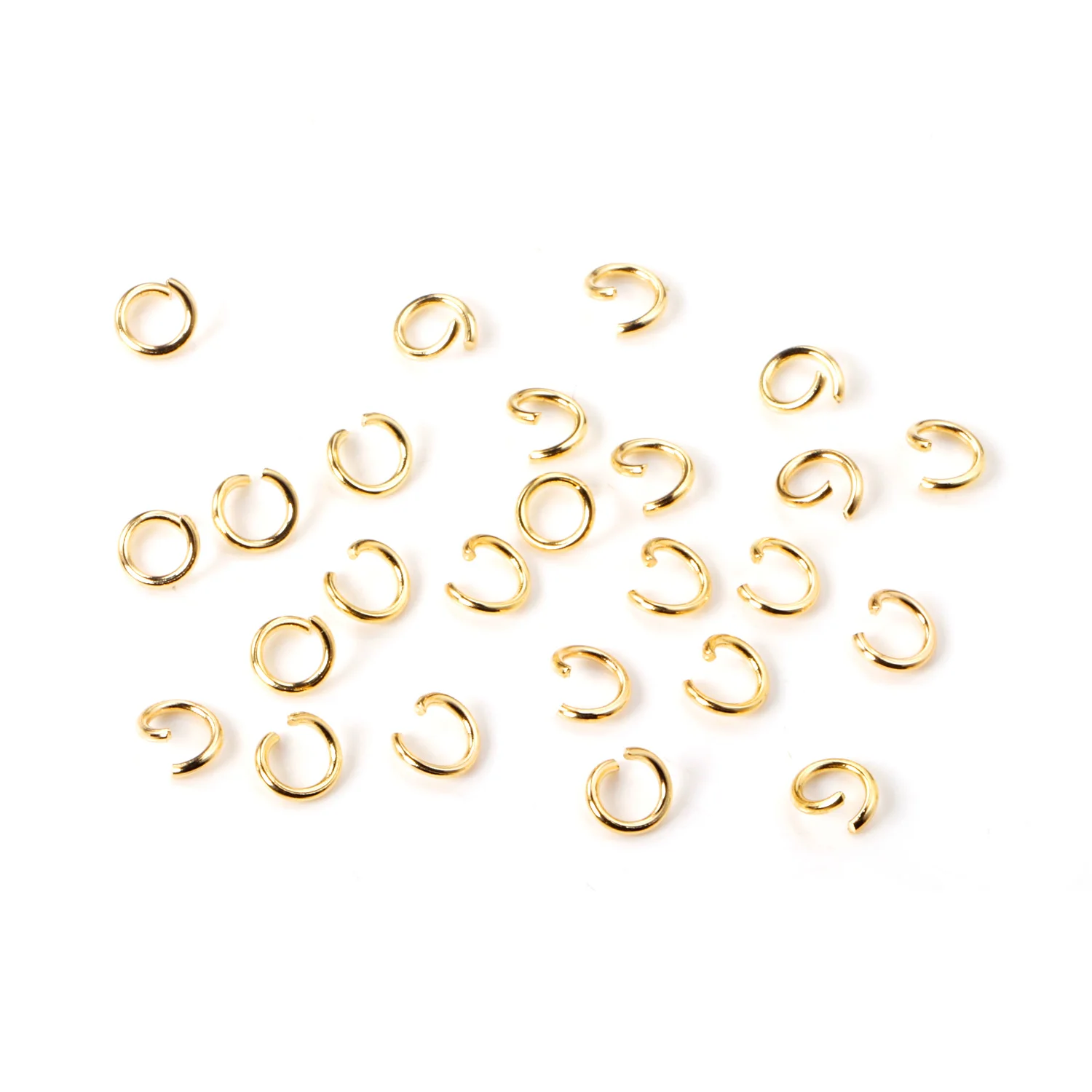 LUXUSTEEL 1000pcs/lots Stainless Steel Open Jump Rings Split Ring Connectors DIY Jewelry Making Findings Accessories Wholesale