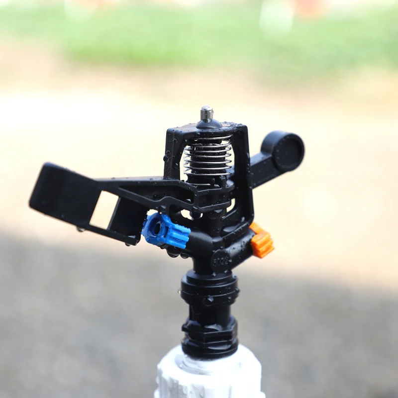 정원 급수 회전 스프링클러 농업 로커 노즐 관개 잔디 스프링클러 관개 1/2 인치 남성 커넥터