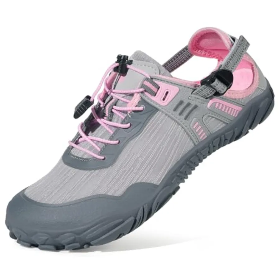 

Eagsouni Womens Mens Water Shoes Quick Dry Sport Aqua Shoes Barefoot Non-Slip Outdoor Hiking Sandals with Wide Toe Box and Arch