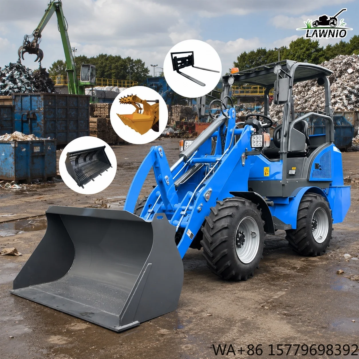 Free Shipping Wheel Loader Maintenance Free Lead Acid Battery  Compact Design Warehouse Handling Electric Loader