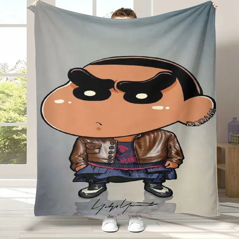 Cute C-Crayon Shin-chans Cartoon Soft Flannel Throw Blanket,Cozy Blanket for Bed,Sofa,Living Room,Picnic,Home Decor,Gift Kids