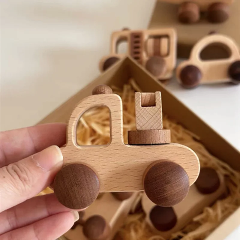 طقم ألعاب ألغاز للأطفال من خشب الزان خالي من الطلاء، ألعاب من الخشب الصلب على شكل طائرة من سلسلة الإنقاذ، XT258 #5