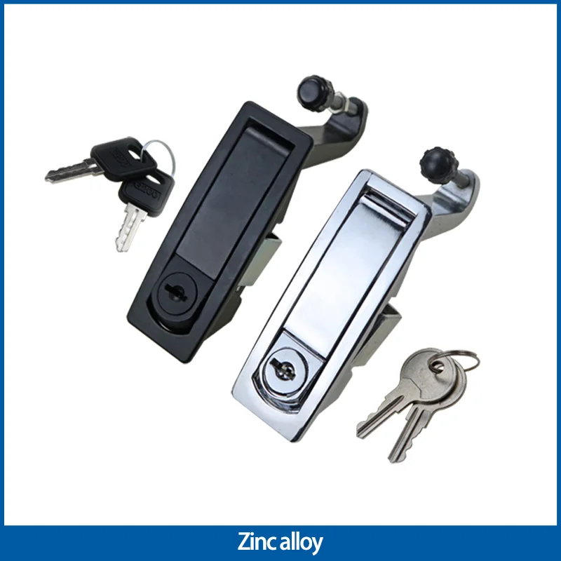 

Zinc Alloy Premium Flat Lock with Push-Button Spring Mechanism for Mechanical Equipment, Cabinet Doors, and Electrical Boxes