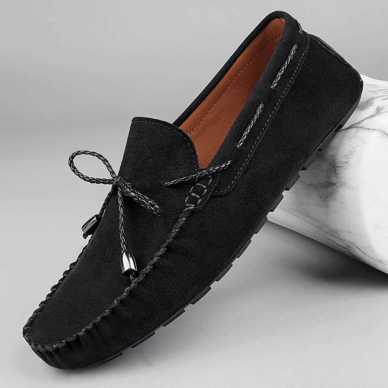 

Penny Loafers Мужские топсайдеры Большой размер 38-46 Летние легкие мужские мокасины Кожаные слипоны на плоской подошве Мужские повседневные туфли для вождения