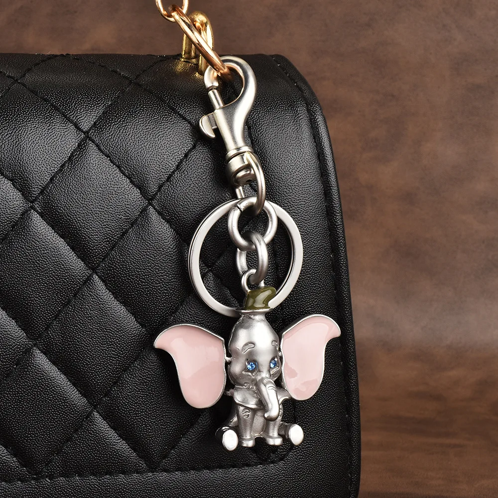 

Хит продаж металлических сумок, вешалок для грузовиков, металлические милые уши с мультяшным рисунком Дамбо, подвижные брелки