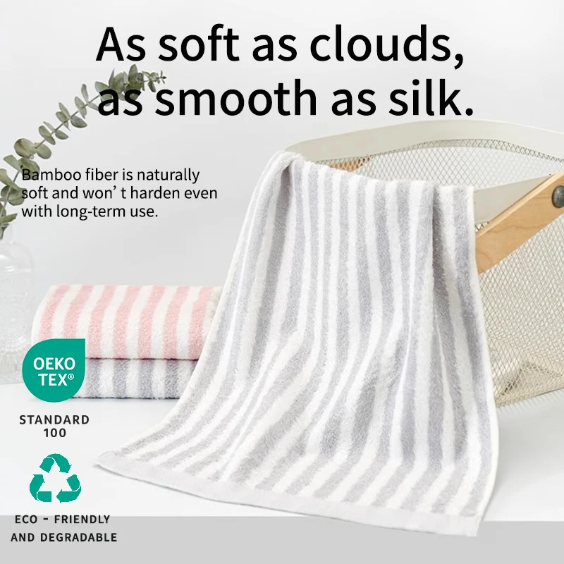 Bamboo Fiber Towel Thick Fath Towel Absorbent And Quick-Drying Multifunctional Swimming Fitness Sports Beauty Salon Towel