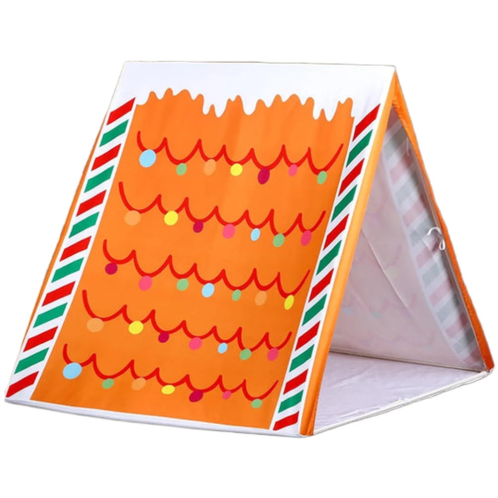 

Семейная праздничная палатка с причудливым узором в конфетную полоску, обеспечивающая уютную и безопасную игровую площадку для детей во время праздничных мероприятий