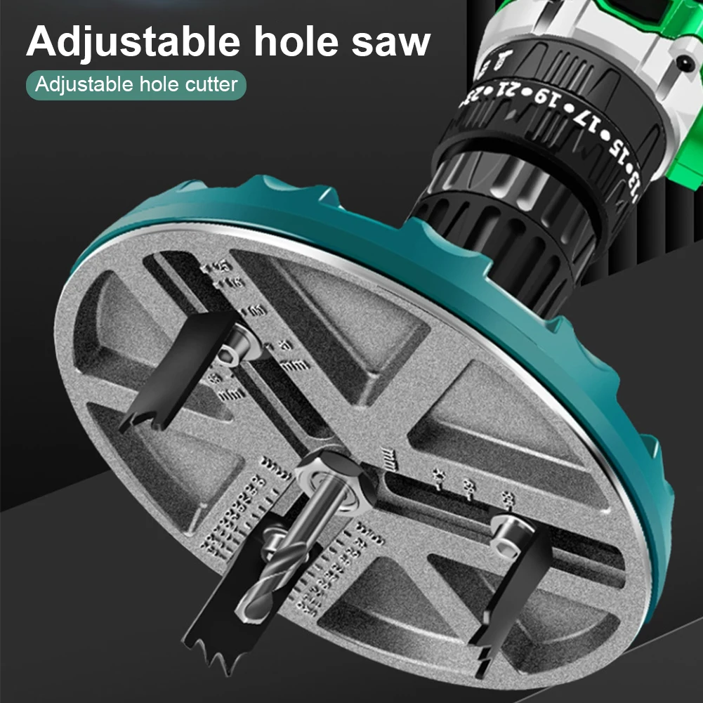 

Adjustable Multifunctional Universal Hole Opener Diameter Woodworking Hole Adjustable Opener Diameter Hole Saw 45mm-130mm