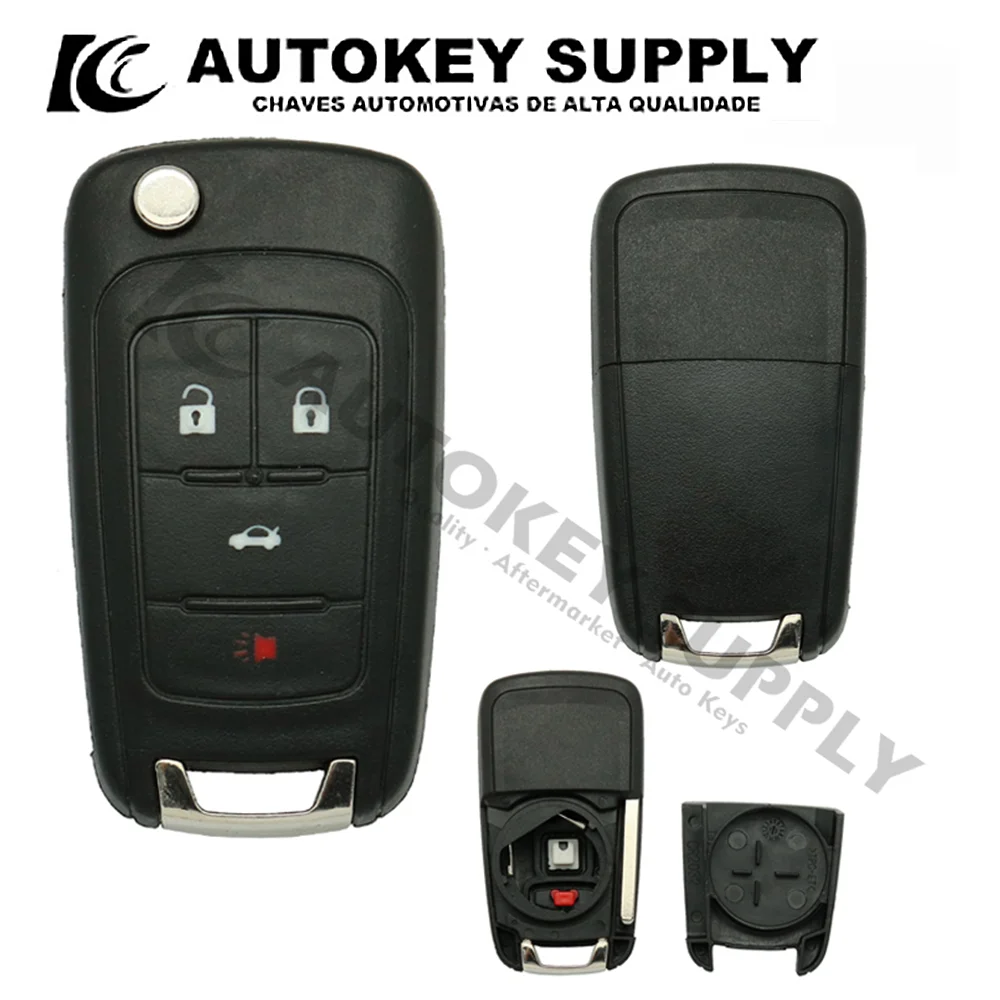 

Autokeysupply AKGMF102 3+1 Remote Flip Key For Chevrolet