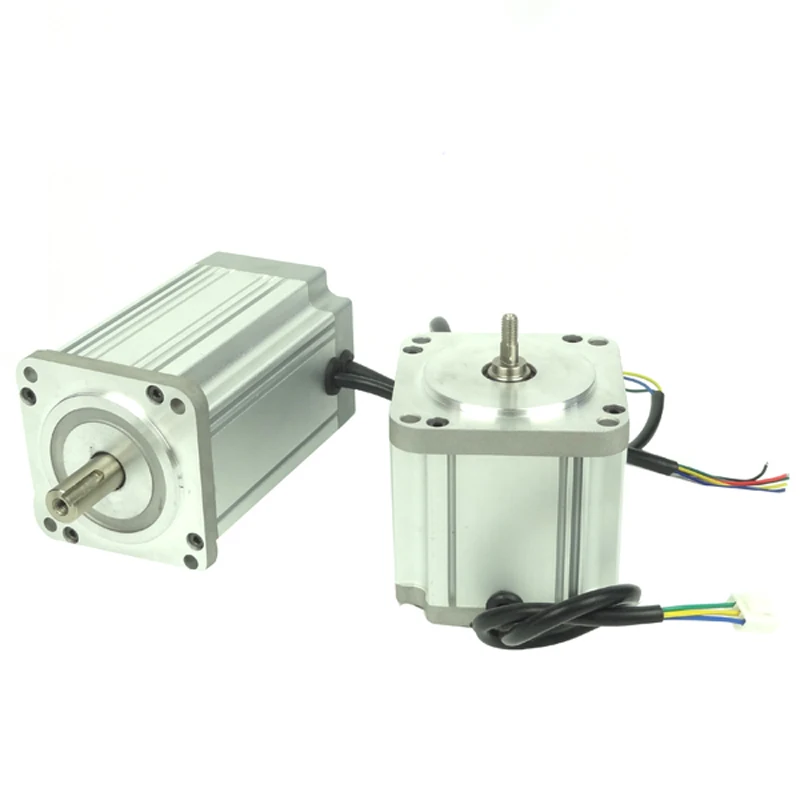 3 Phase Bldc 80series Brushless Dc Motor Length146mm  48V   5000RPM  628W Packaging Machinery