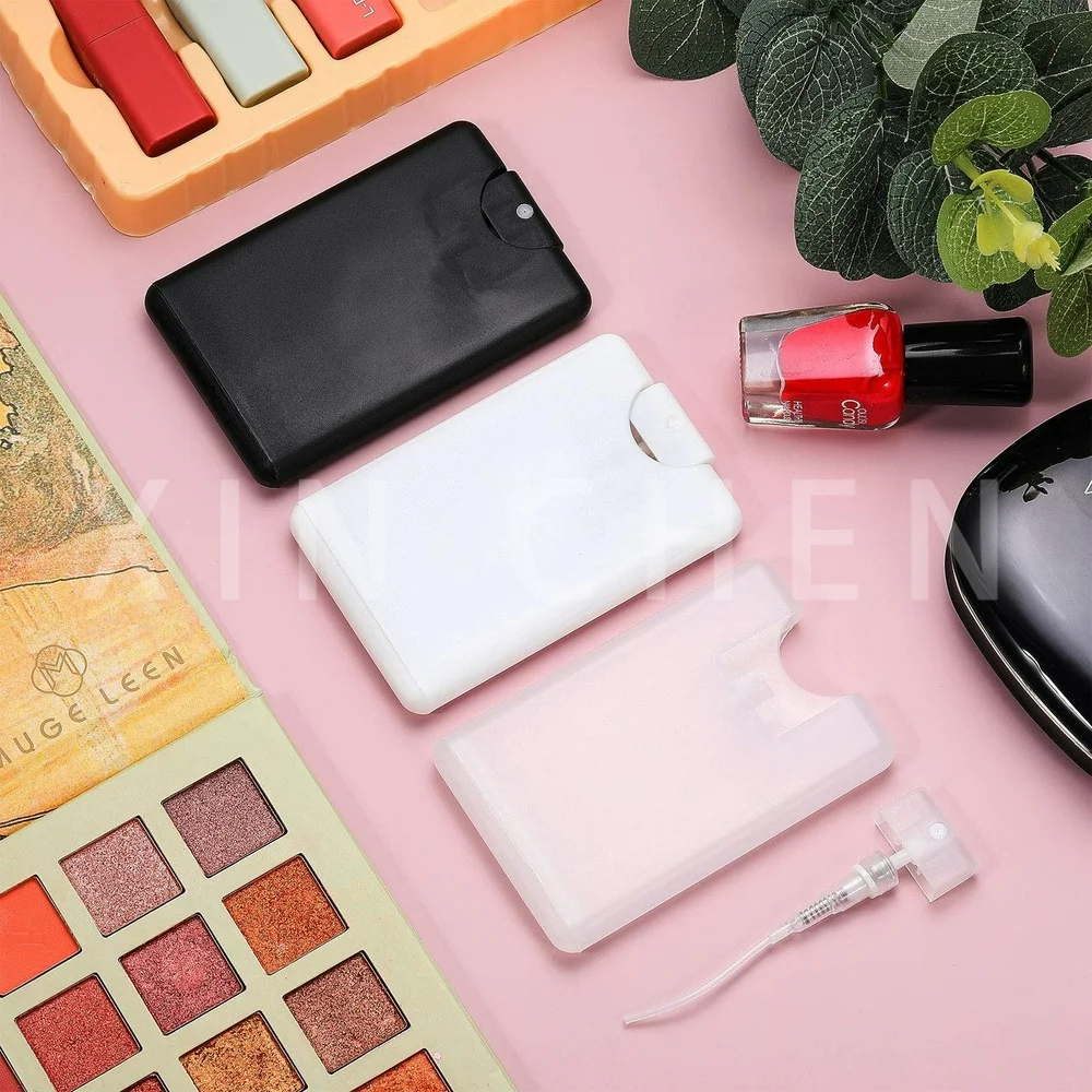 1pcs 20 ML Cardcase-like Plastic Perfume Spray Bottles Refillable Portable Mini Fine Mist Sprayer for Travel Makeup Tools