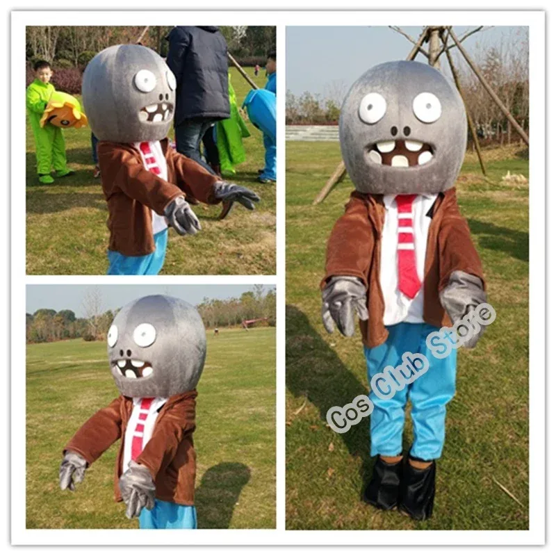 Game Plants vs. Zombie Headgear Hats Cosplay Costume Adult And Child Zombie Sunflower And Pea Shooter Costume Suit For Halloween