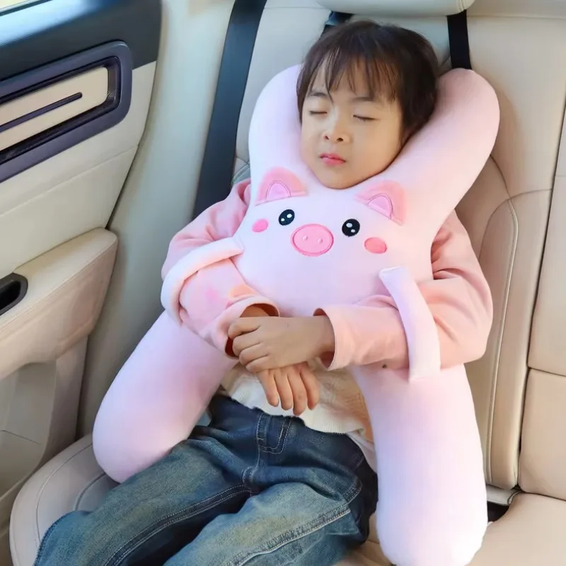 Previene la cabeza inclinada, asiento trasero, comodidad para dormir durante viajes de larga distancia, almohada  el cuello