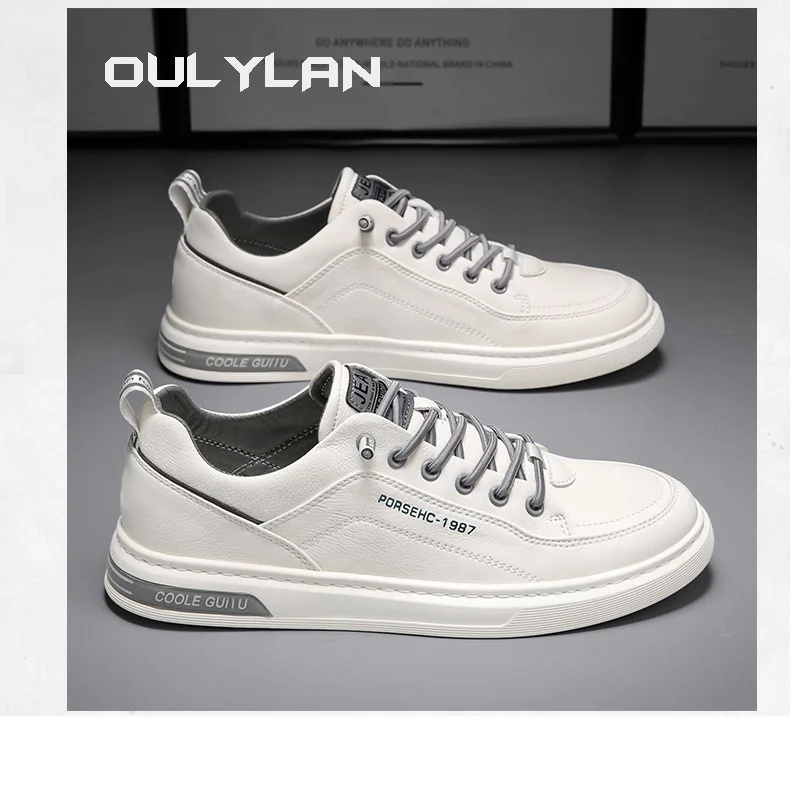 Men Casual Shoes Breathable White Sneakers Fashion Driving Walking Tennis Shoes for Male Skate Flats Sports Shoes