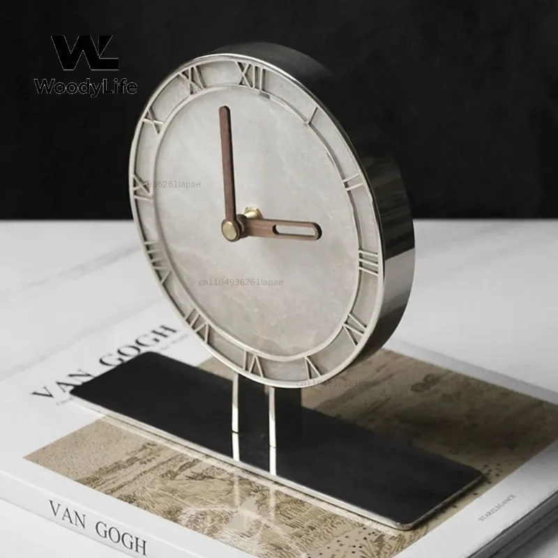 Creative Table Clocks Living Room Ornaments Luxury Modern Table Decorations Desk Clock Accessories for Home Decoration