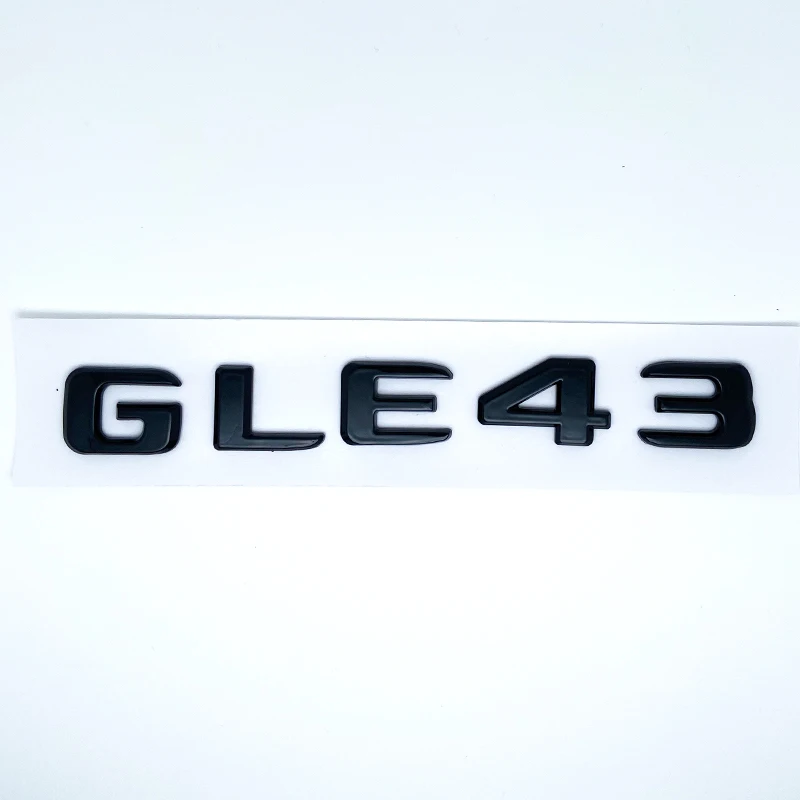رسائل GLE43 GLE53 GLE63 GLE63S V8 Biturbo 4matic + شعار للسيارة الجانب الجذع الخلفي W166 W167 شعار ملصق #2