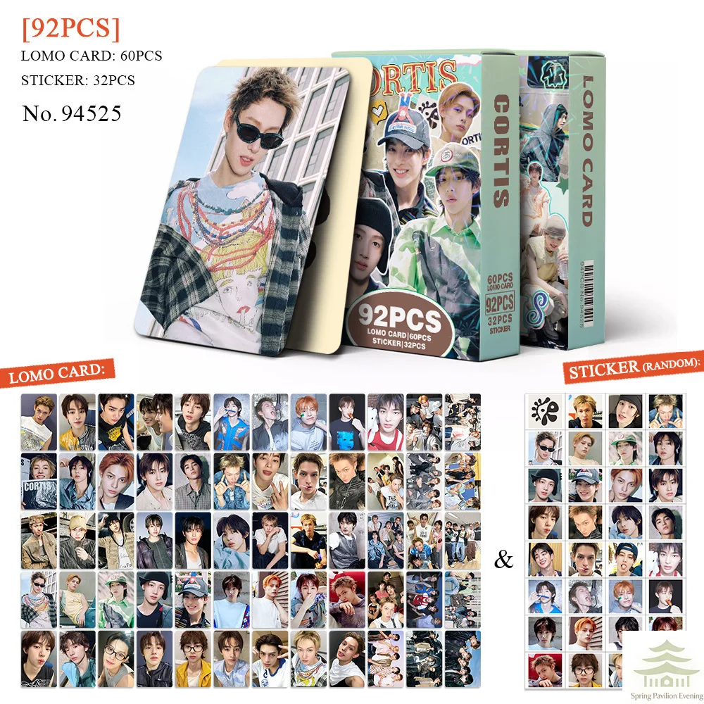 92Pcs Laser  Lomo Cards Mini Stickers Greeting Cards Fan Collection Gift image 2